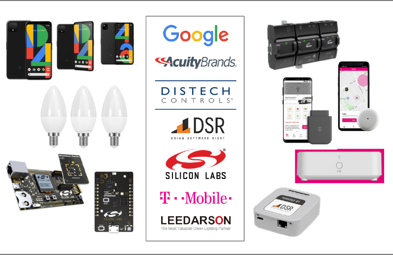 Google | AcuityBrands | DISTECH CONTROLS | DSR | SILICON LABS | T-Mobile | LEEDARSON